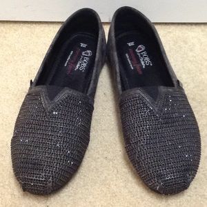 8m Bobs by Sketchers sequin memory foam flats